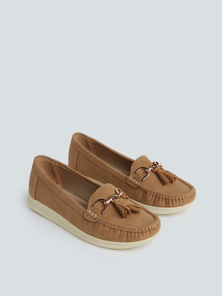 LUNA BLU Brown Loafers